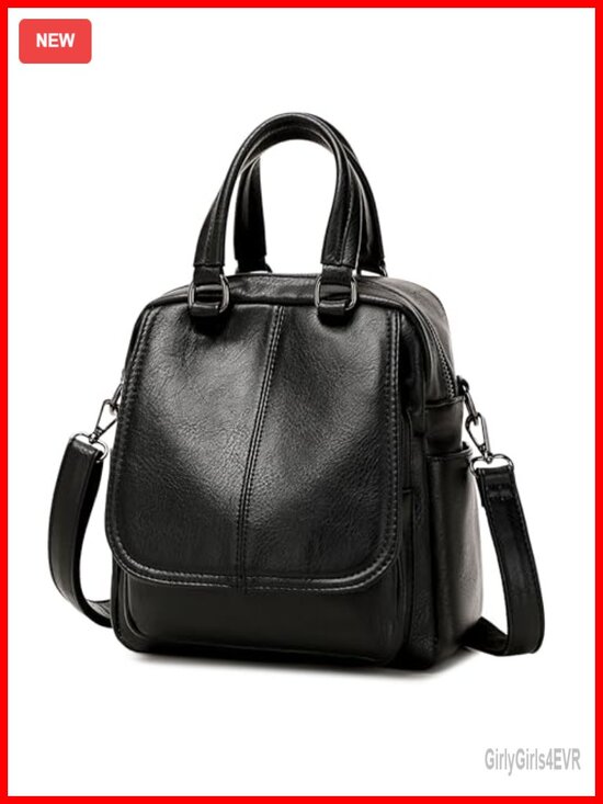 Vegan Leather Small Backpack Purse for Women Travel main image 5